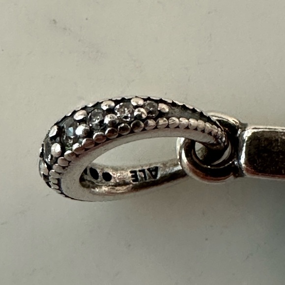 Authentic Pandora Sterling Silver Sparkling Cross Pendant Charm - Picture 4 of 6